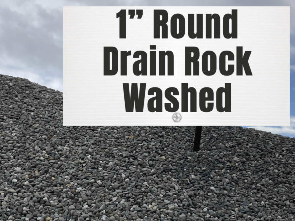 1” Round Drain Rock Washed