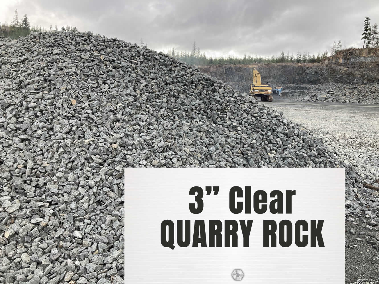 3" Clear Quarry Rock