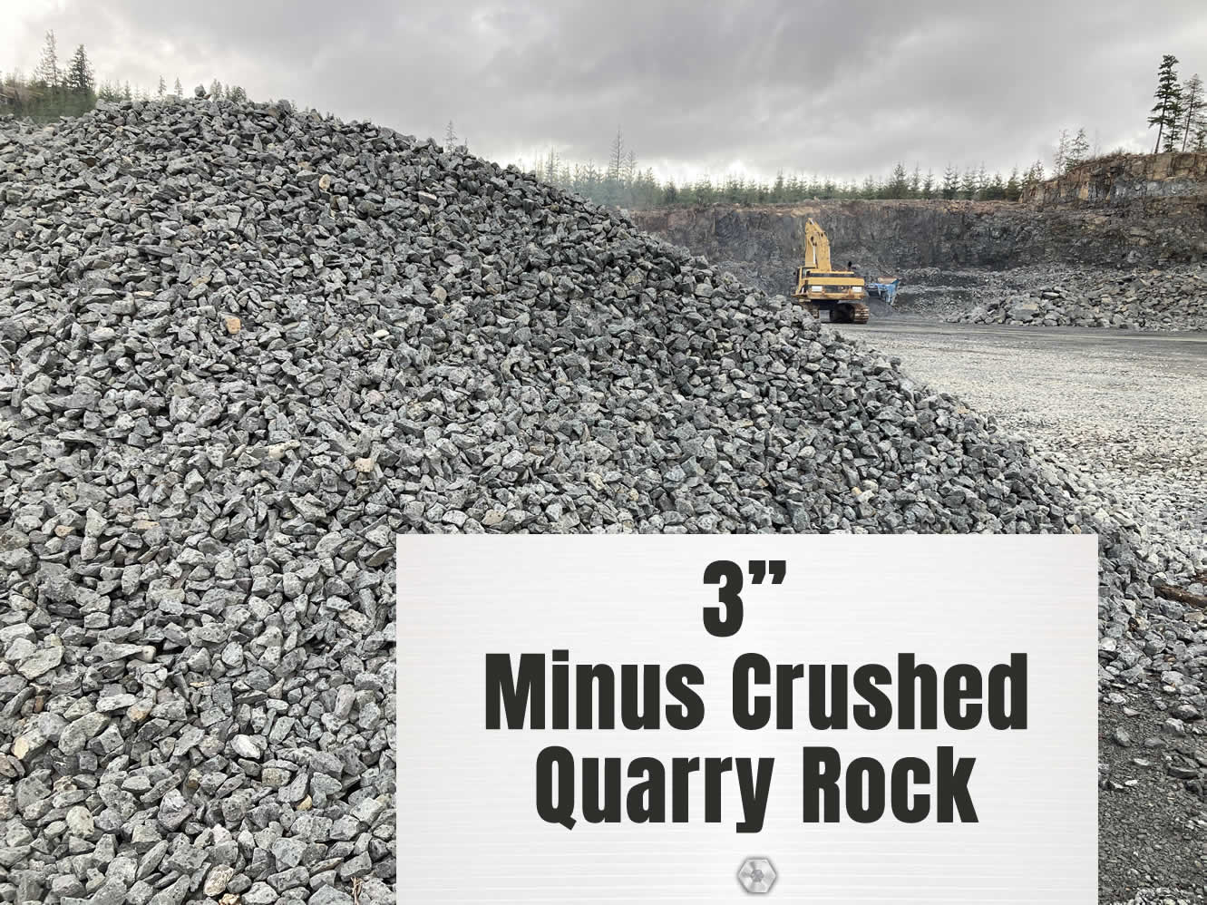 3" Minus Crushed Quarry Rock